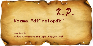 Kozma Pénelopé névjegykártya